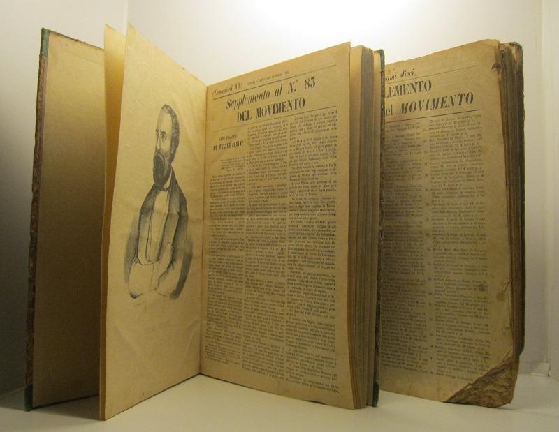 Supplemento al Movimento. Raccolta dei supplementi di questa rivista genovese in cui è ricostruito il processo politico a Felice Orsini.